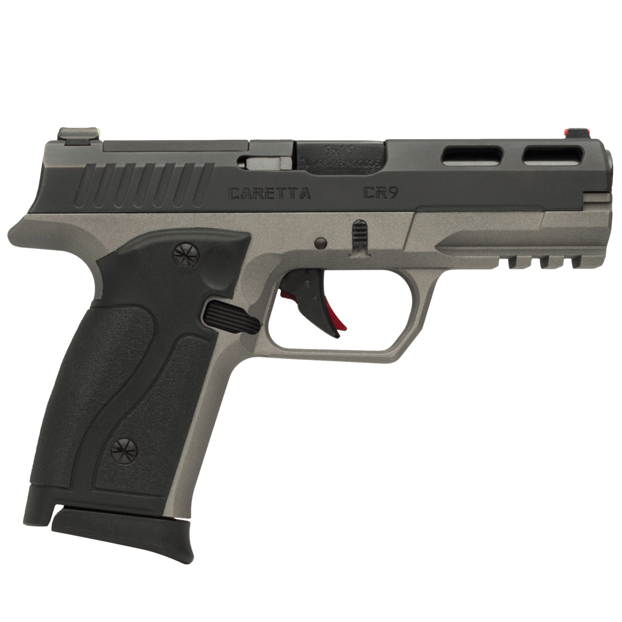 CR9 / C206 — Black slide, tungsten grey frame